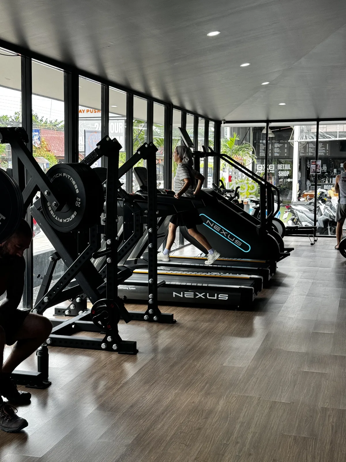 Air-conditioned gym functional training
