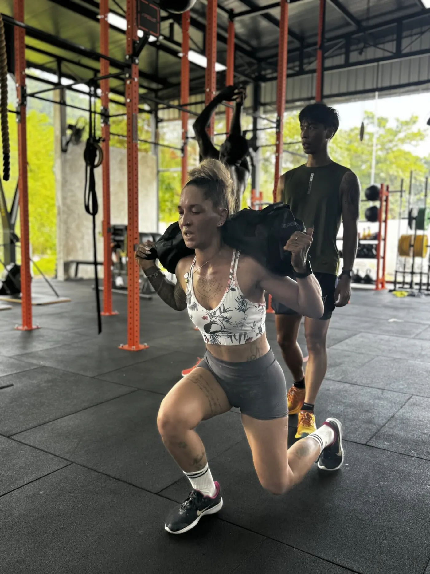 Athletes training in the CrossFit Box